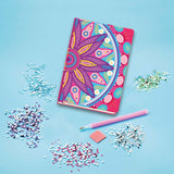 Totum diamond painting notitieboek mandala - 1500+ steentjes - met tool en sorteerbakje - gelinieerd - speelgoed kinderen - knutselen - voor meisjes en jongens - vanaf 6 jaar - afbeelding 2