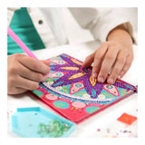 Totum diamond painting notitieboek mandala - 1500+ steentjes - met tool en sorteerbakje - gelinieerd - speelgoed kinderen - knutselen - voor meisjes en jongens - vanaf 6 jaar - afbeelding 4