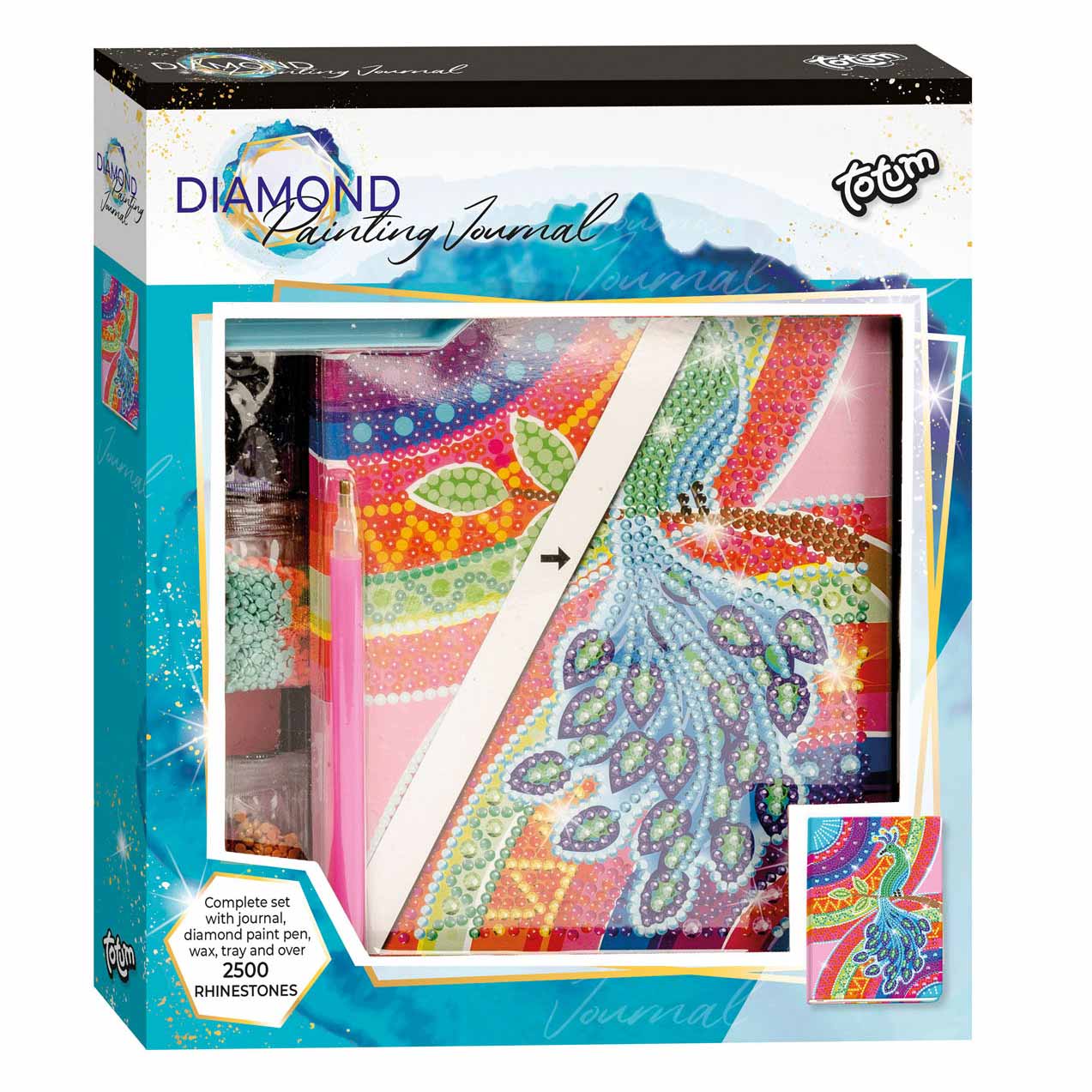 Totum diamond painting dagboek pauw