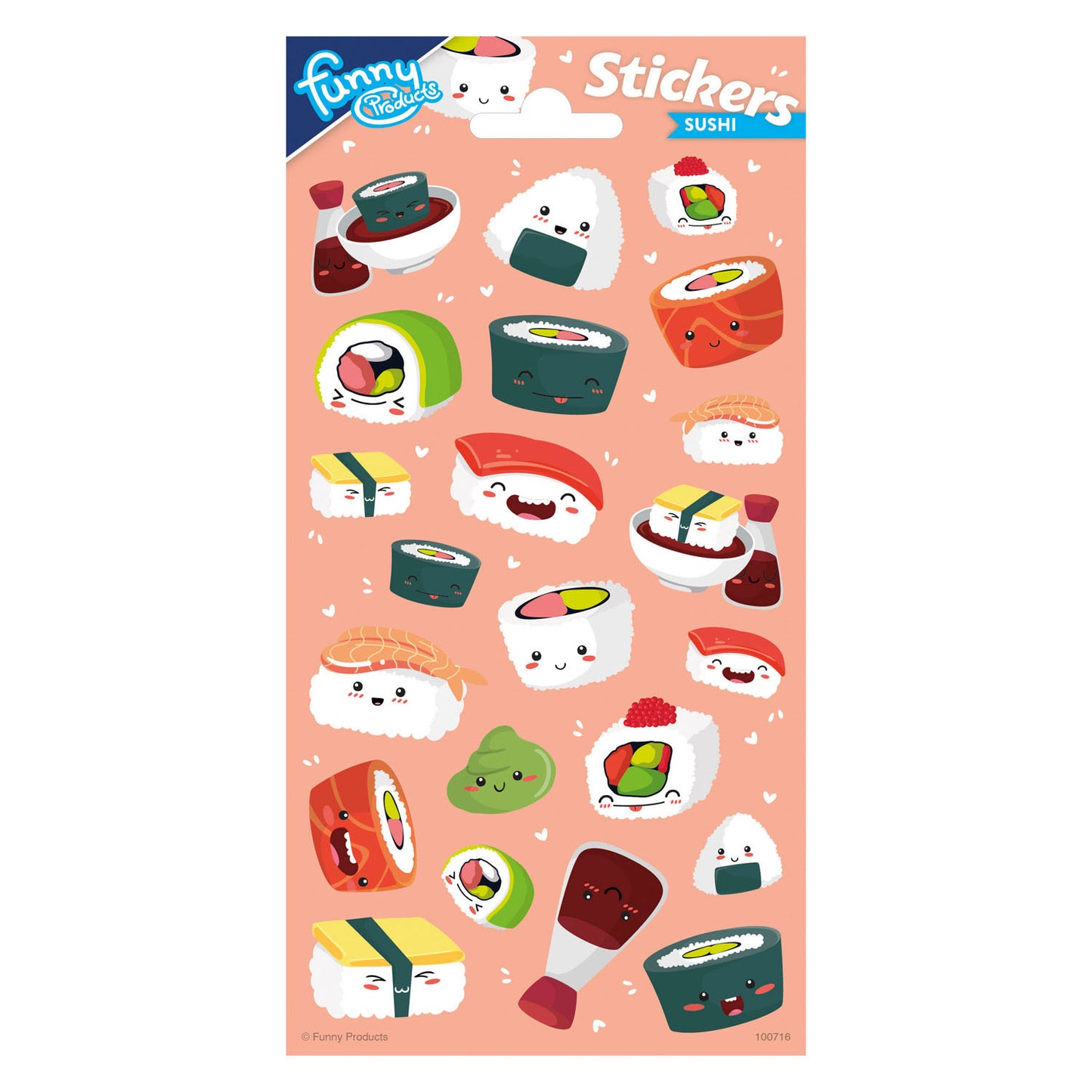 Totum stickervel sushi kawaii