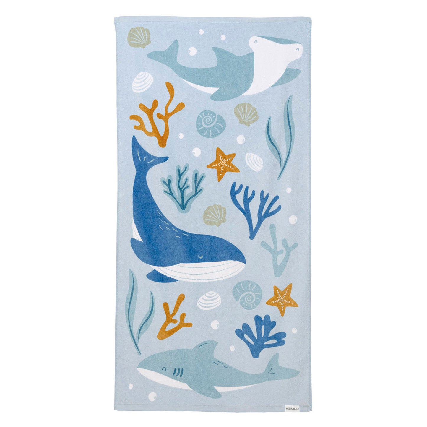 Little dutch badlaken ocean dreams blauw - 120cm