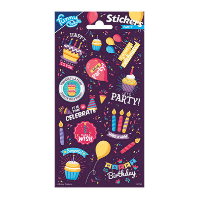 Totum stickervel glitter party