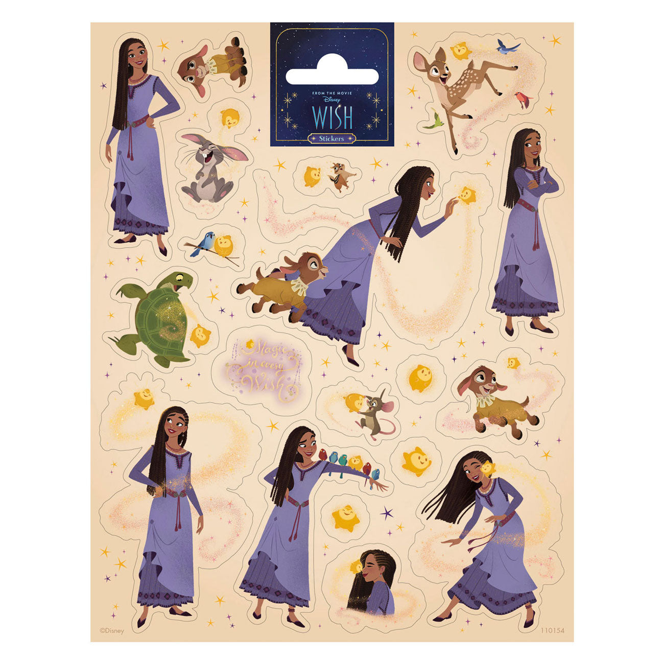 Totum stickervel groot disney wish