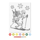 Totum the grinch schilderen-op-nummer canvas - a4 - met verf en penseel - speelgoed kinderen - knutselen - voor meisjes en jongens - vanaf 6 jaar - - afbeelding 1