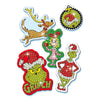 Totum the grinch diamond painting magneten knutselset incl. 1100 strass steentjes - creatief speelgoed jongens meisjes home deco cadeau