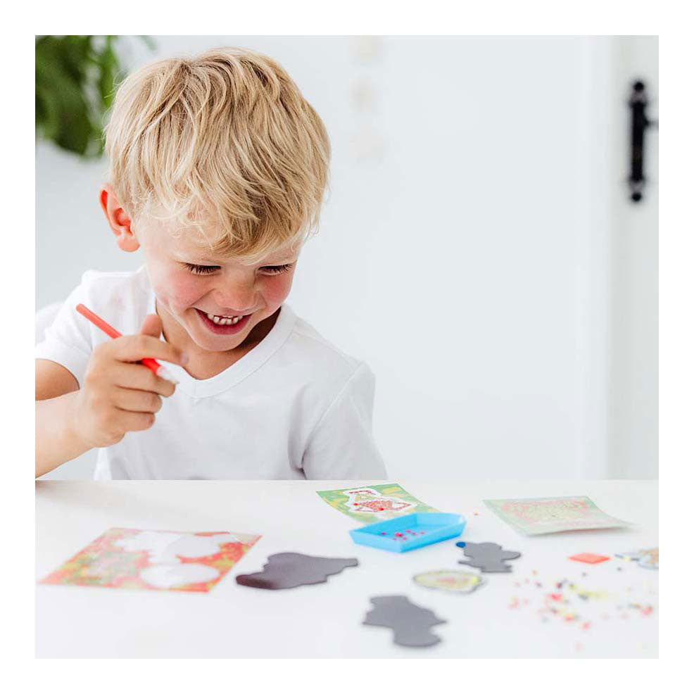 Totum the grinch diamond painting magneten knutselset incl. 1100 strass steentjes - creatief speelgoed jongens meisjes home deco cadeau