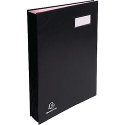 Vloeiboek exacompta zwart