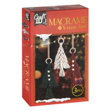Creative craft group set macrame hangers kerstbomen - 3st. - afbeelding 2