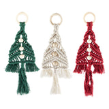Creative craft group set macrame hangers kerstbomen - 3st. - afbeelding 1