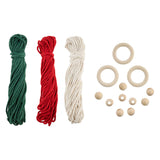 Creative craft group set macrame hangers kerstbomen - 3st. - afbeelding 3