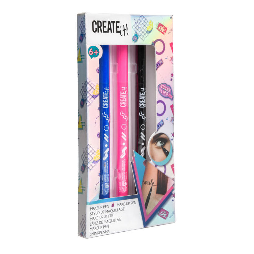 Create it! poptastic make-up pennen 3-pack