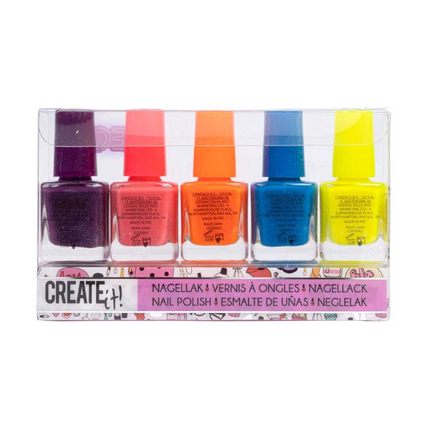 Create it! beauty nagellak neon, 5st.