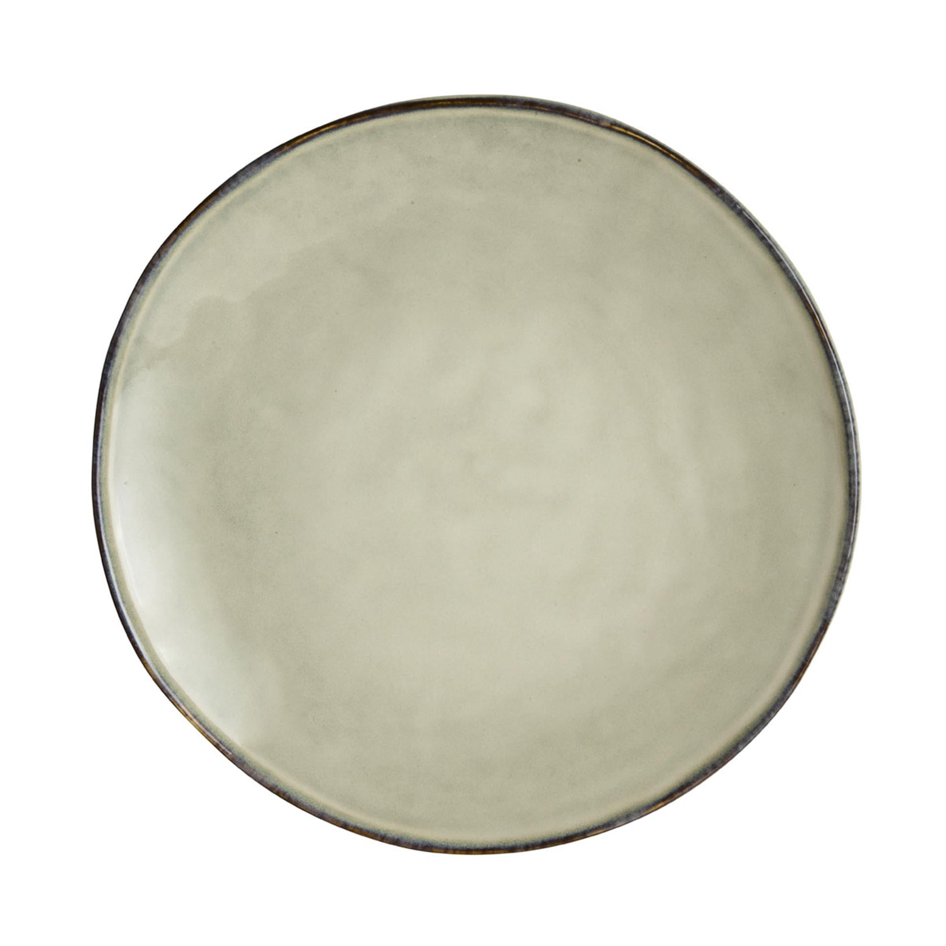 Dutch rose organic bord 26,5cm creme 4st