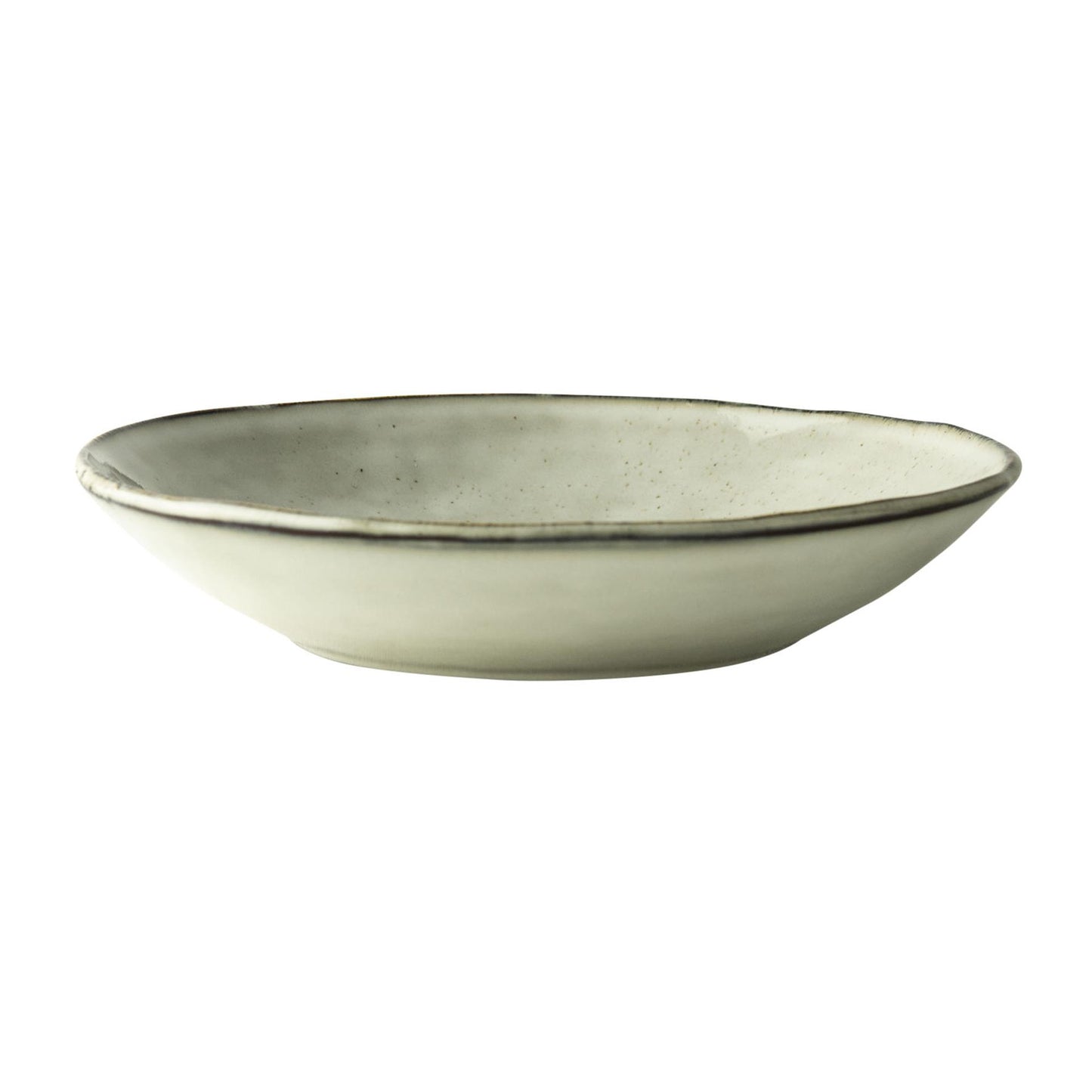 Dutch rose organic bord diep ã¸23,5cm creme doos a 4 stuks