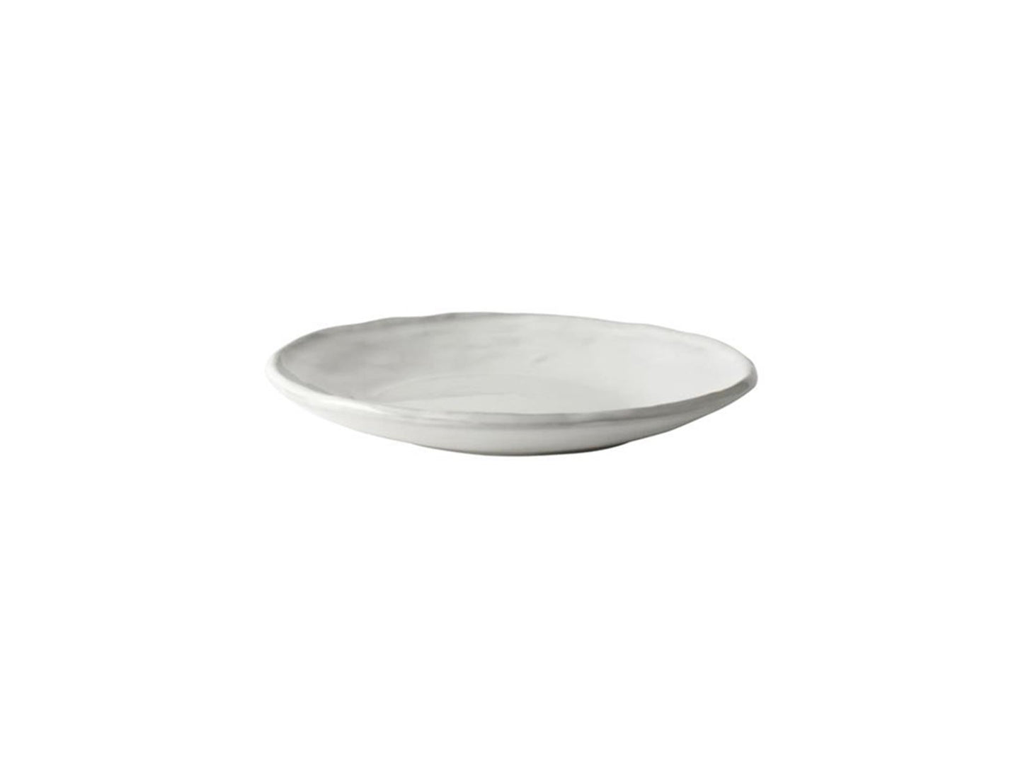 Dutch rose organic bord ø17cm wit doos a 4 stuks
