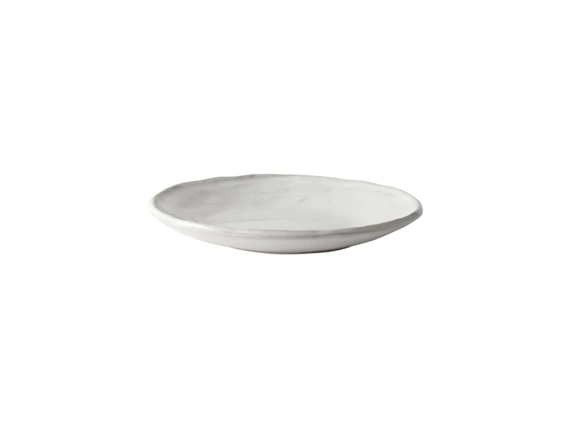 Dutch rose organic bord ø17cm wit doos a 4 stuks