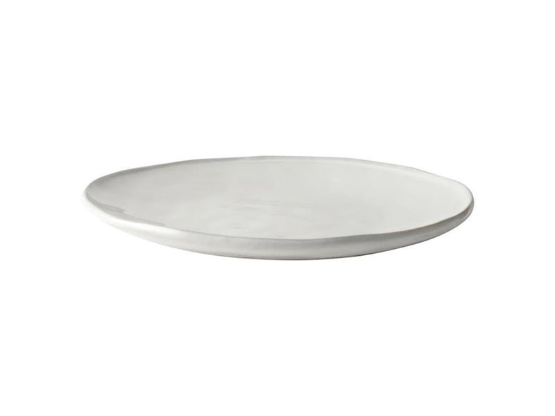 Dutch rose organic bord 26,5cm wit 4st