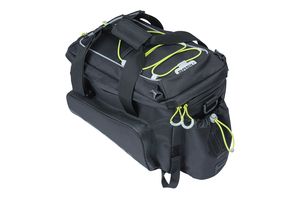 Basil Miles XL Pro bagagedragertas - waterdicht - sportief - zwart lime - 9-36L - MIK RT adapterplaten