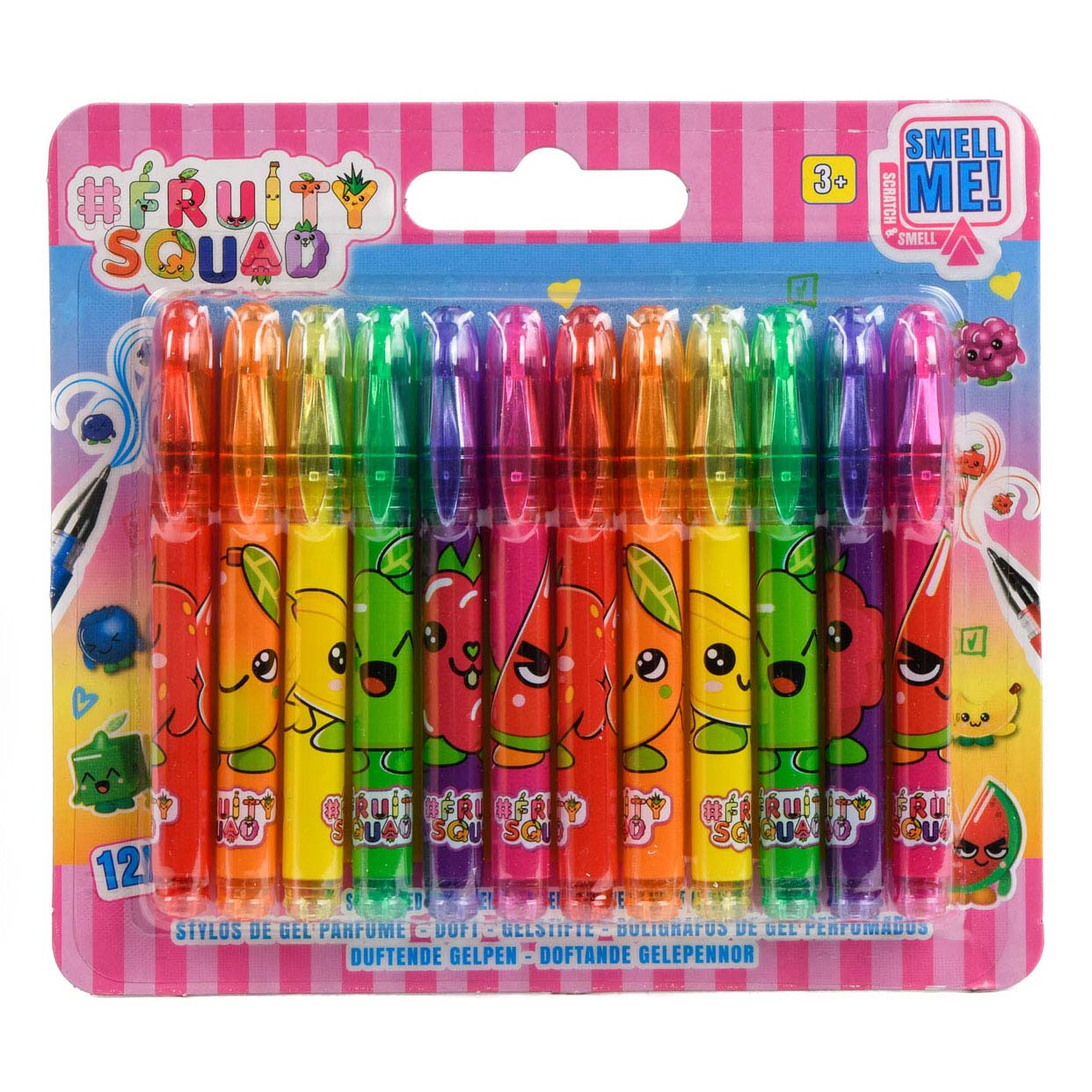Canenco fruity squad mini gelpennen met geur, 12st.