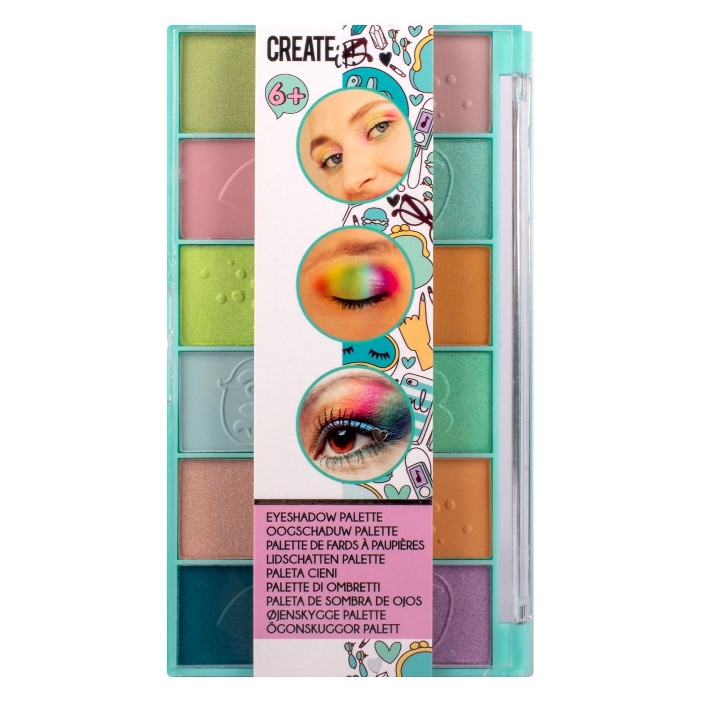 Create it! beauty oogschaduw palette, 12 kleuren!