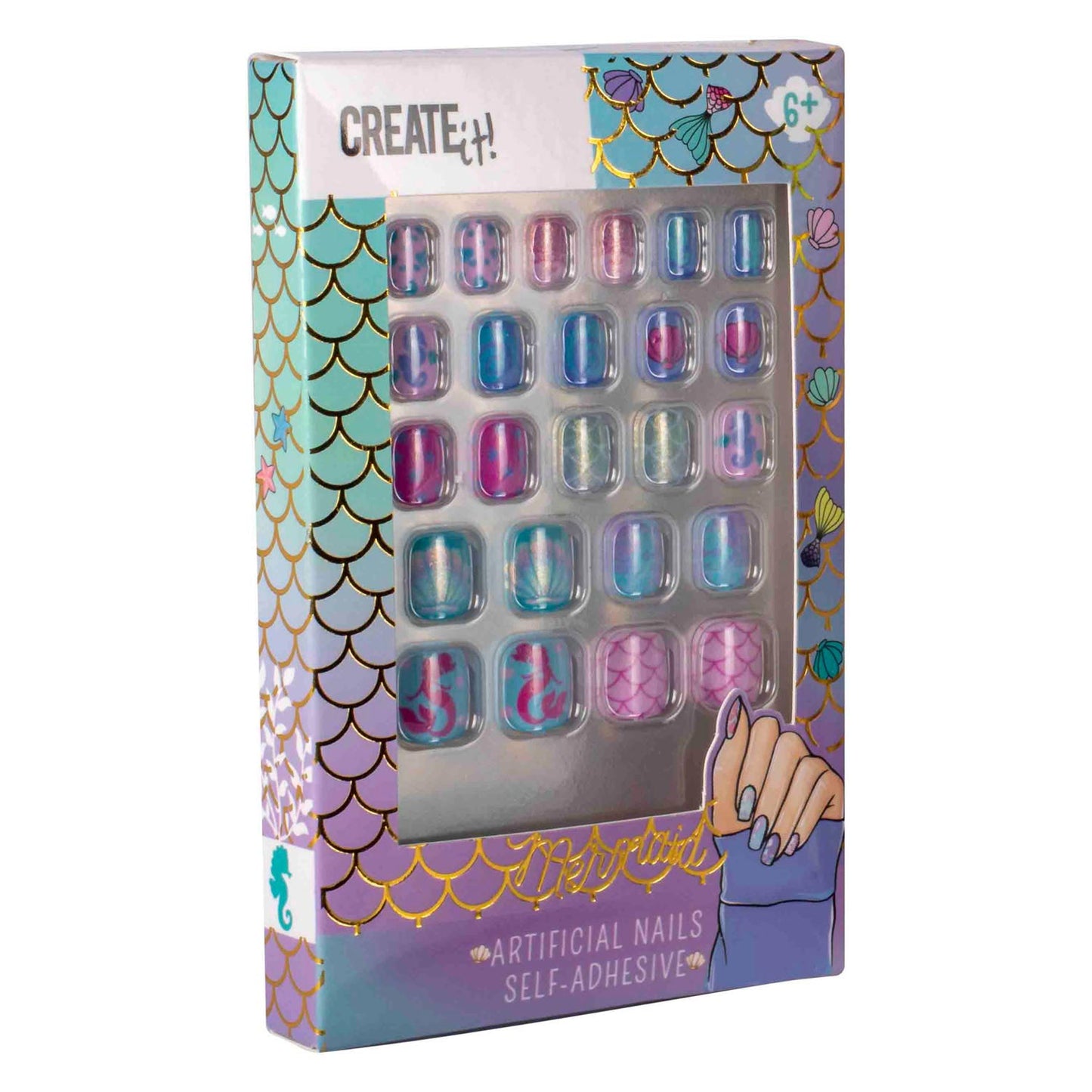 Create it! mermaid kunstnagels zelfklevend