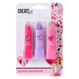 Create it! hart lippenstift, 3st. - afbeelding 2