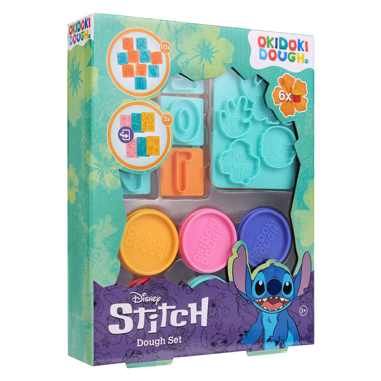 Canenco stitch kleiset met cijfers - 6 kleipotjes