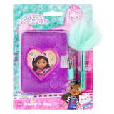 Canenco gabby's poppenhuis pluche dagboek met pluche pen - afbeelding 2