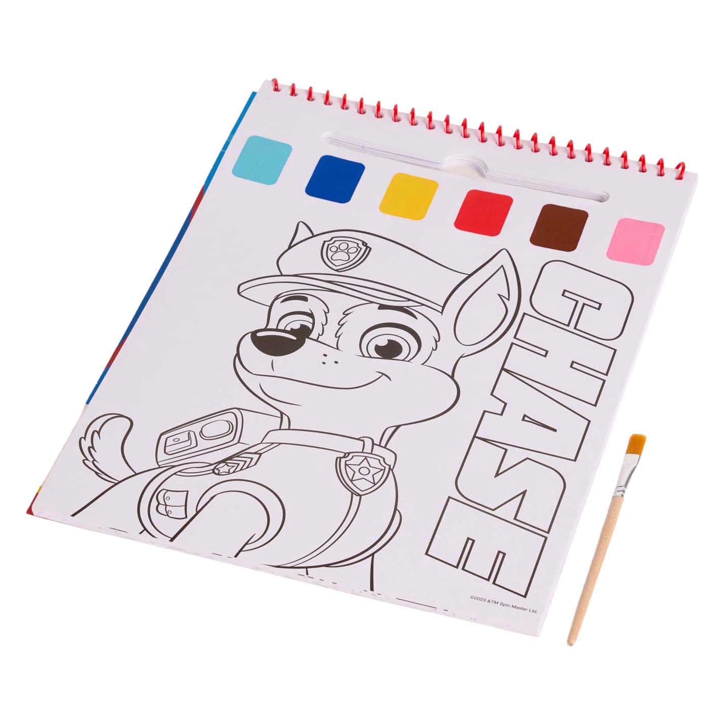 Canenco paw patrol water verfset boek | 6 stuks