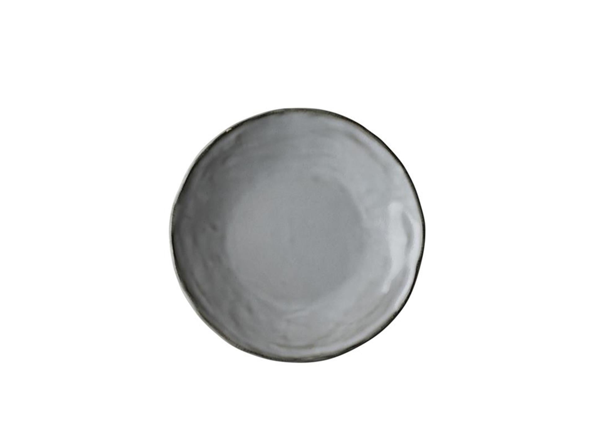Dutch rose organic bord 17cm grijs 4st