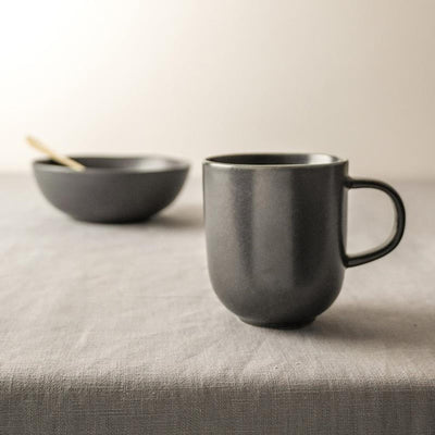 Dutch rose velvet beker mat zwart 4stuks