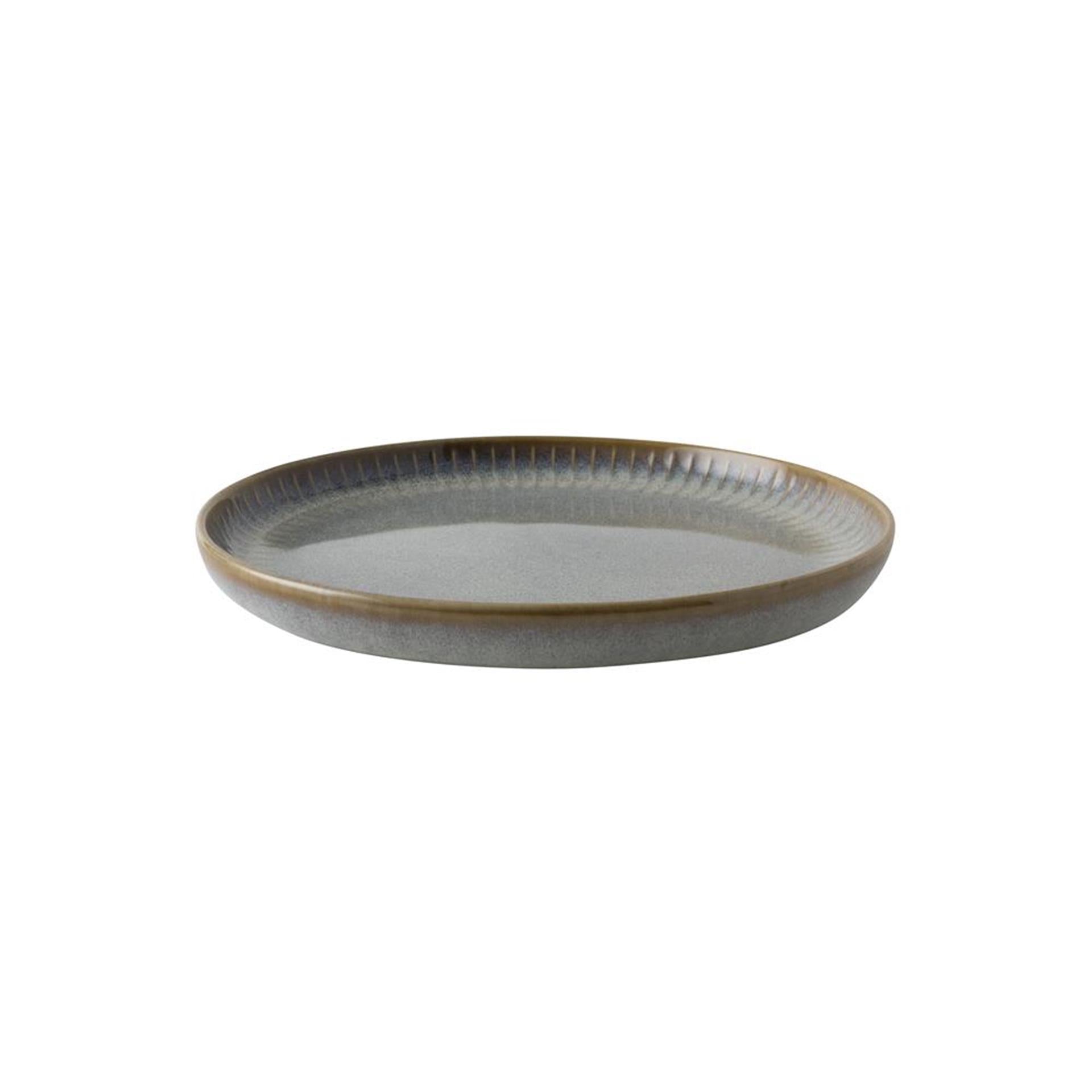 Dutch rose sapphire bord ø18,5cm grijs doos a 4 stuks