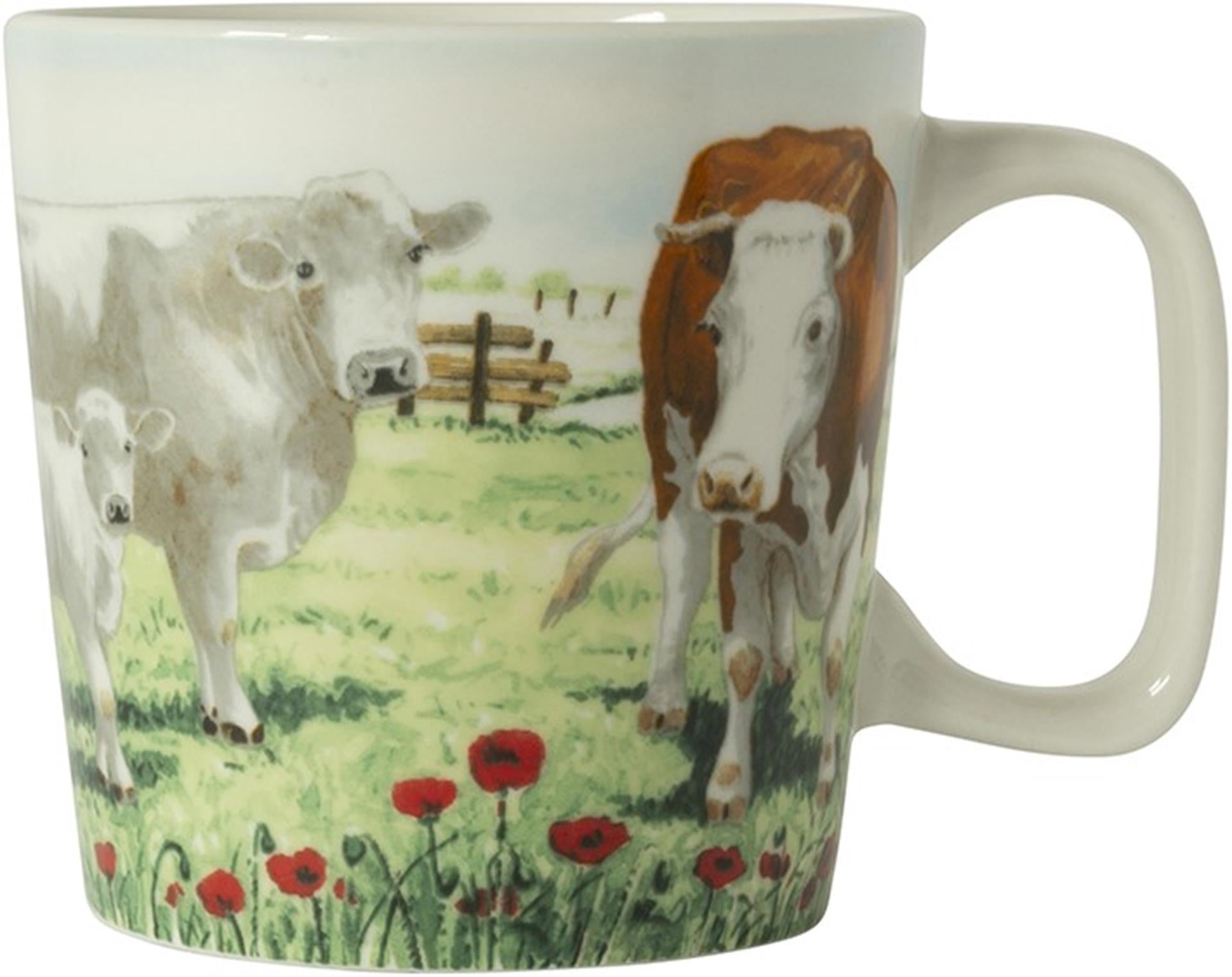 Wiebe van der zee wiebe's farm minimok koe 230ml doos a 6 stuks porselein