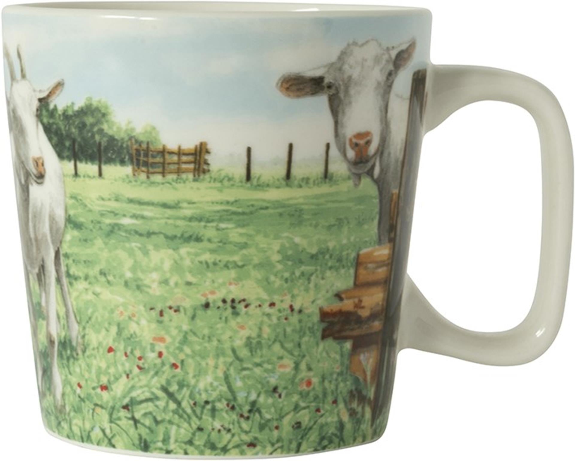 Wiebe van der zee wiebe's farm minimok geit 230ml doos a 6 stuks porselein