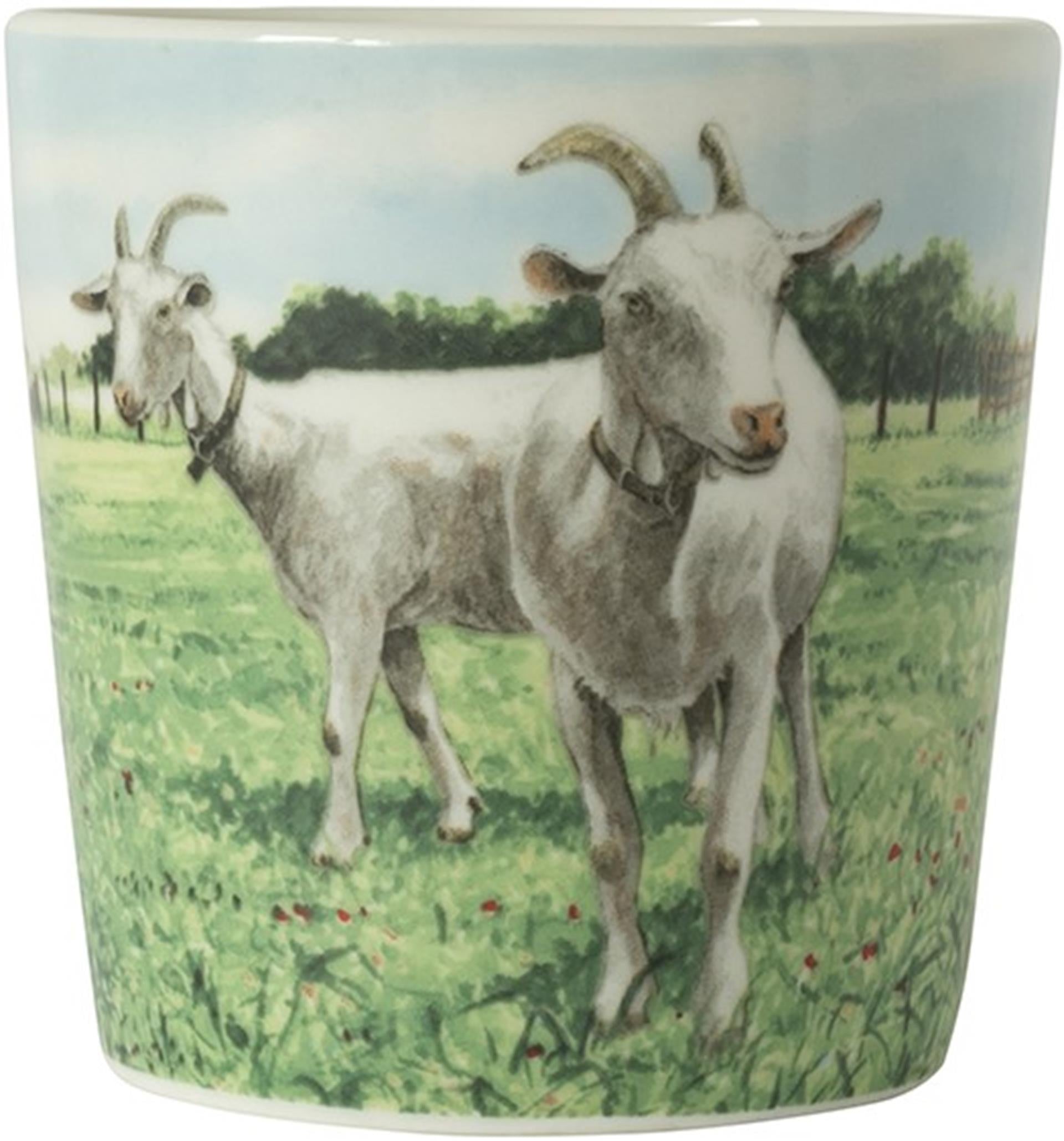 Wiebe van der zee wiebe's farm minimok geit 230ml doos a 6 stuks porselein