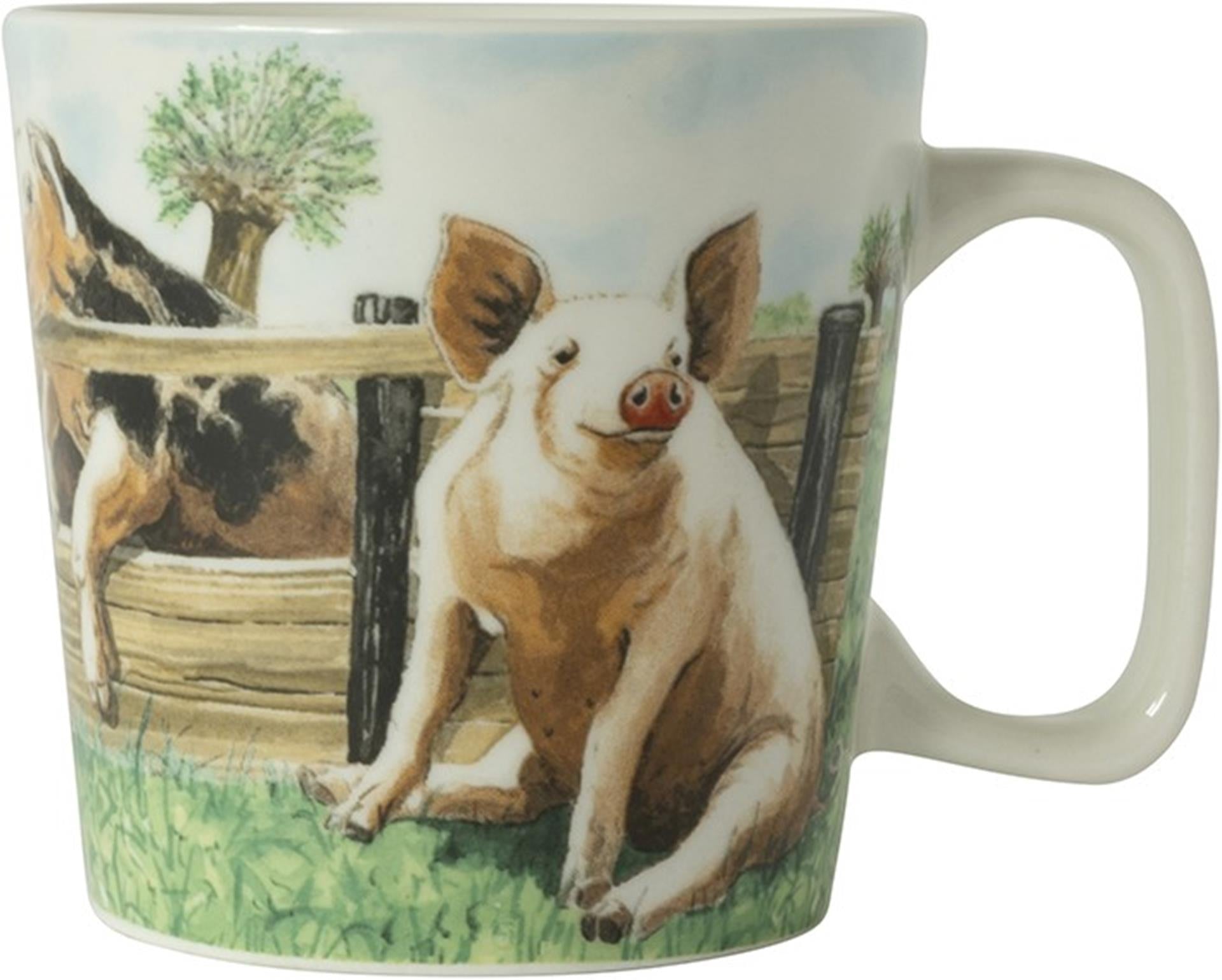 Wiebe van der zee wiebe's farm minimok varken 230ml doos a 6 stuks porselein