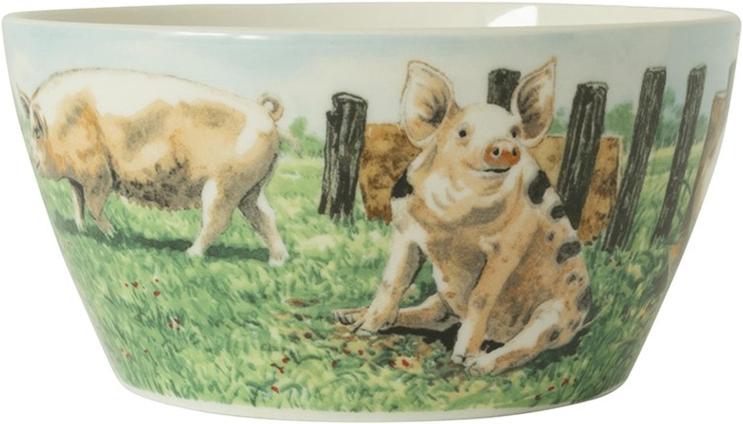 Wiebe van der zee wiebe's farm kom varken ø13cm 6st