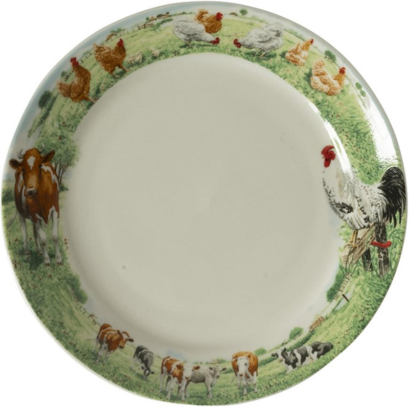 Wiebe van der zee wiebe's farm bord koe kip ø18cm 6st