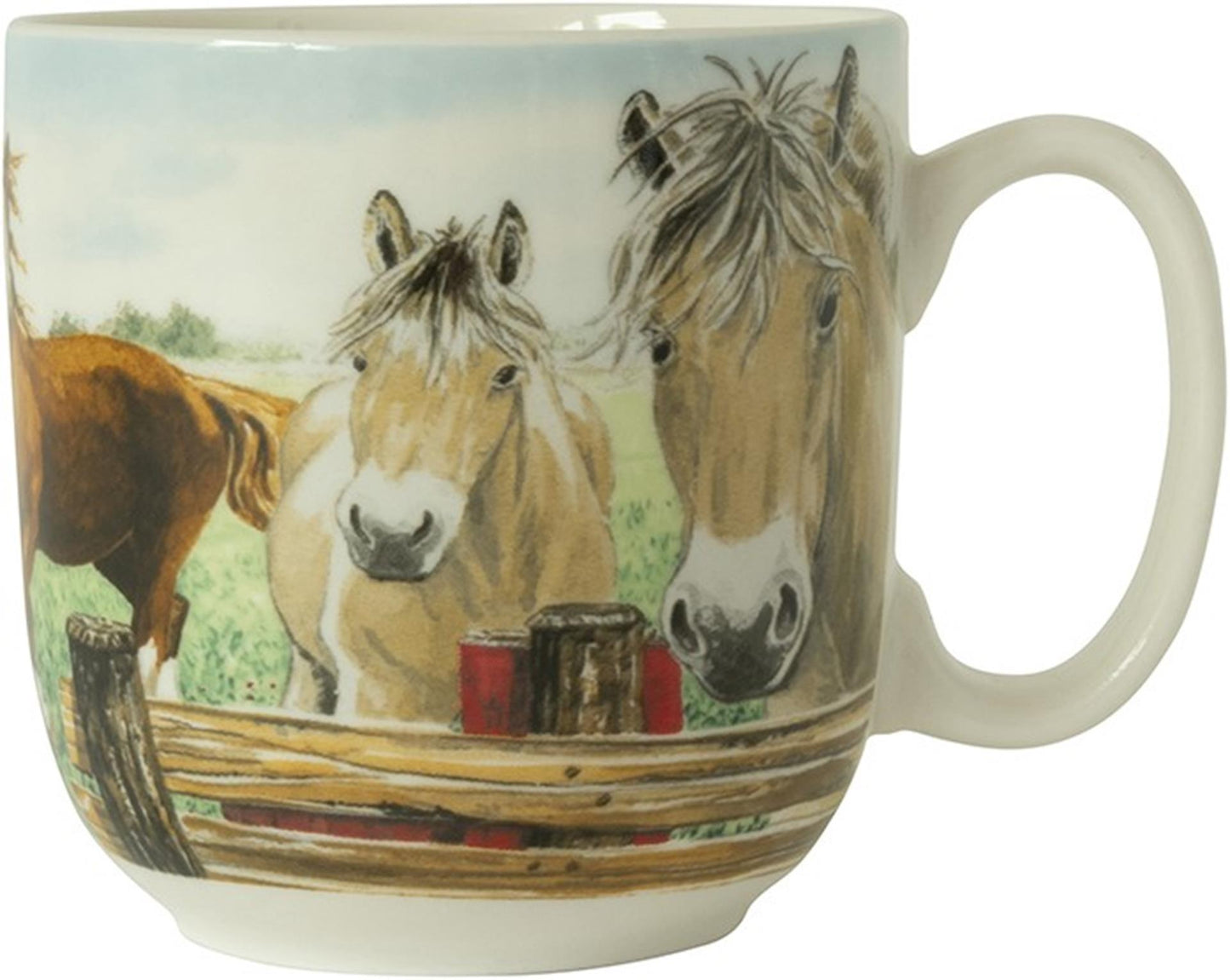 Wiebe van der zee wiebe's farm beker xl paard 410mll doos a 6 stuks porselein