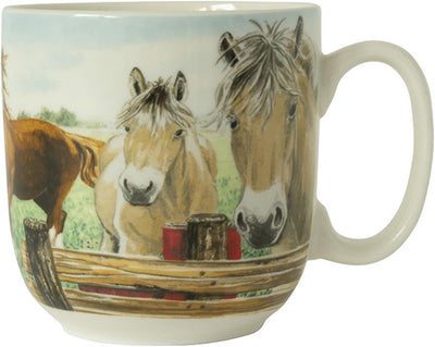 Wiebe van der zee wiebe's farm beker xl paard 410mll doos a 6 stuks porselein