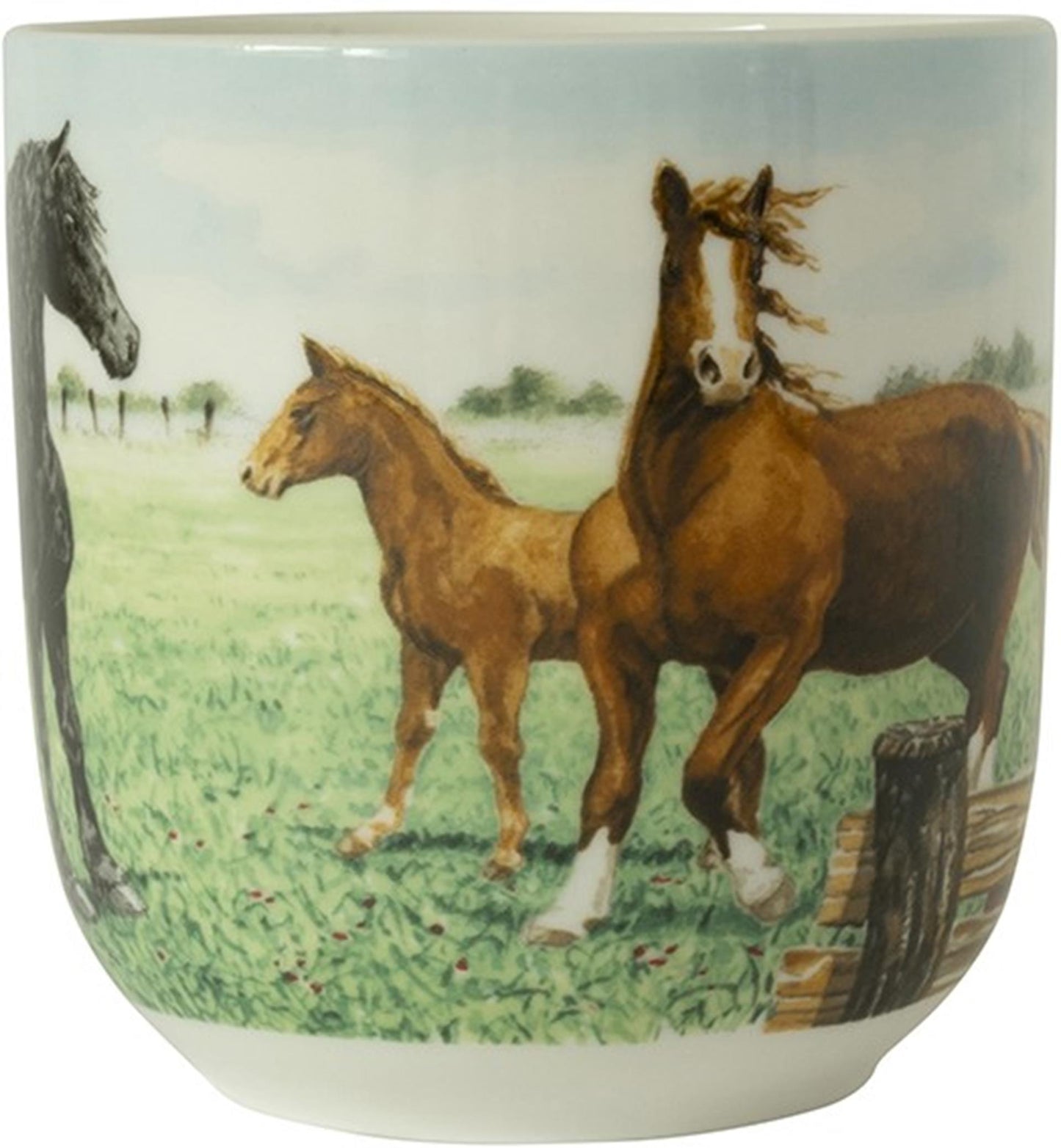 Wiebe van der zee wiebe's farm beker xl paard 410mll doos a 6 stuks porselein