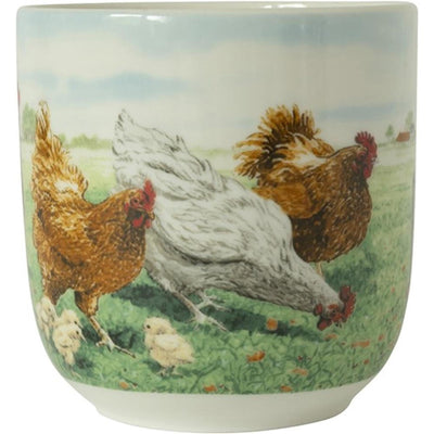 Wiebe van der zee wiebe's farm beker xl kip 410ml doos a 6 stuks porselein
