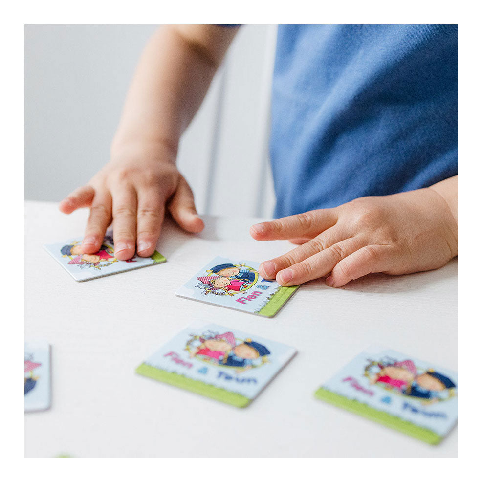 Fien teun memo spelletje - geheugen spel educatief spelgoed - boerderij - bambolino toys - vanaf 3 jaar