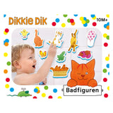 Bambolino dikkie dik badspeelgoed badfiguren, educatief speelgoed in opbergnetje - peuter kleuter speelgoed - toys - vanaf 10 maanden - afbeelding 2