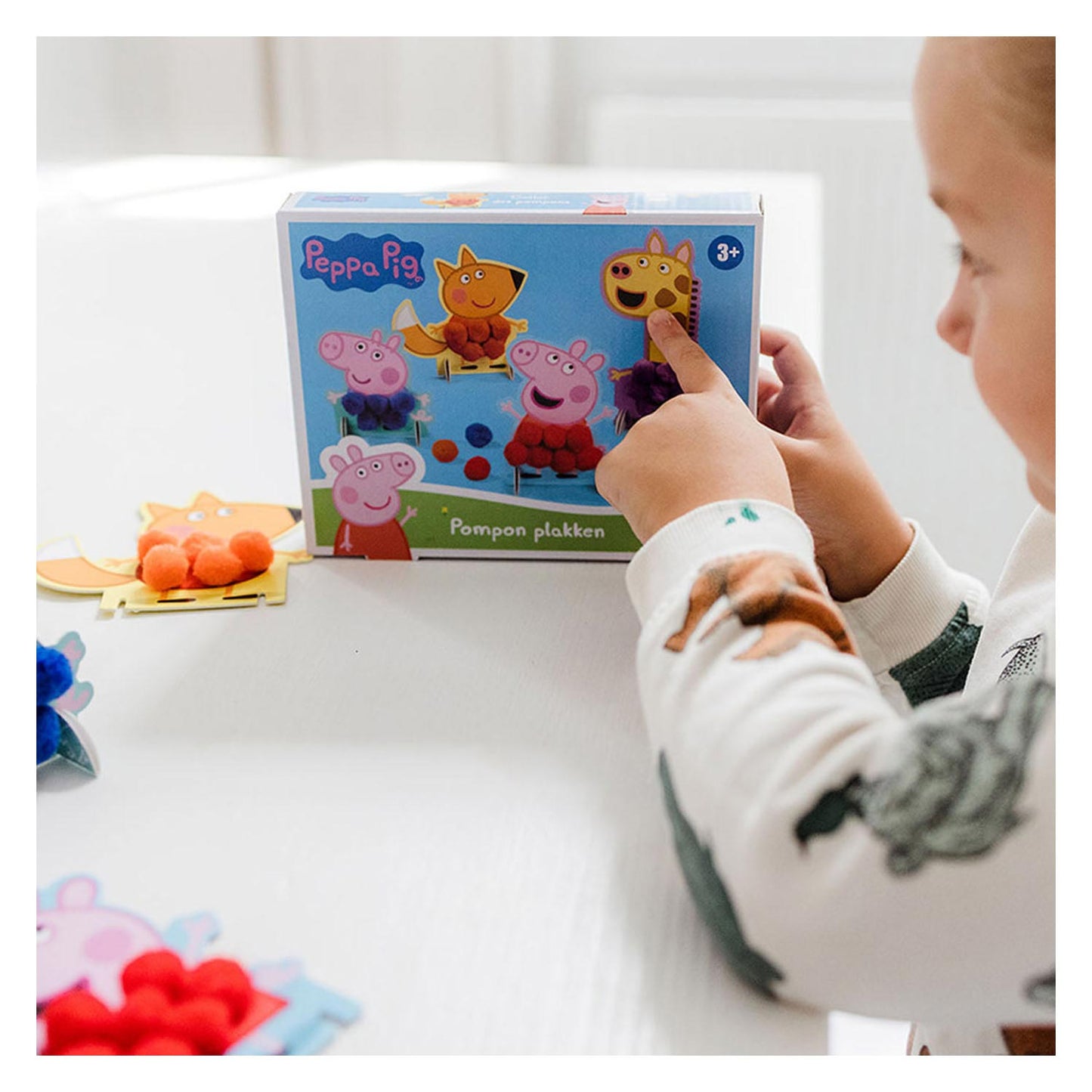 Bambolino toys peppa pig pompom plakken