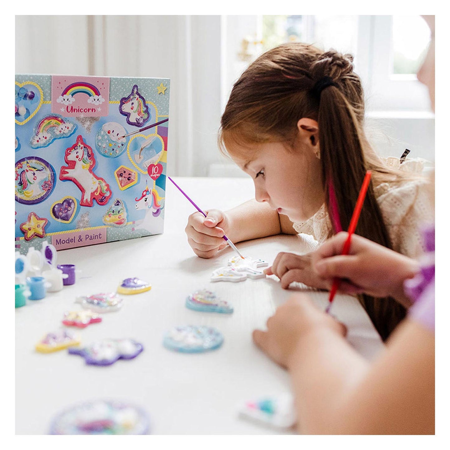 Totum eenhoorn - gips gieten en schilderen