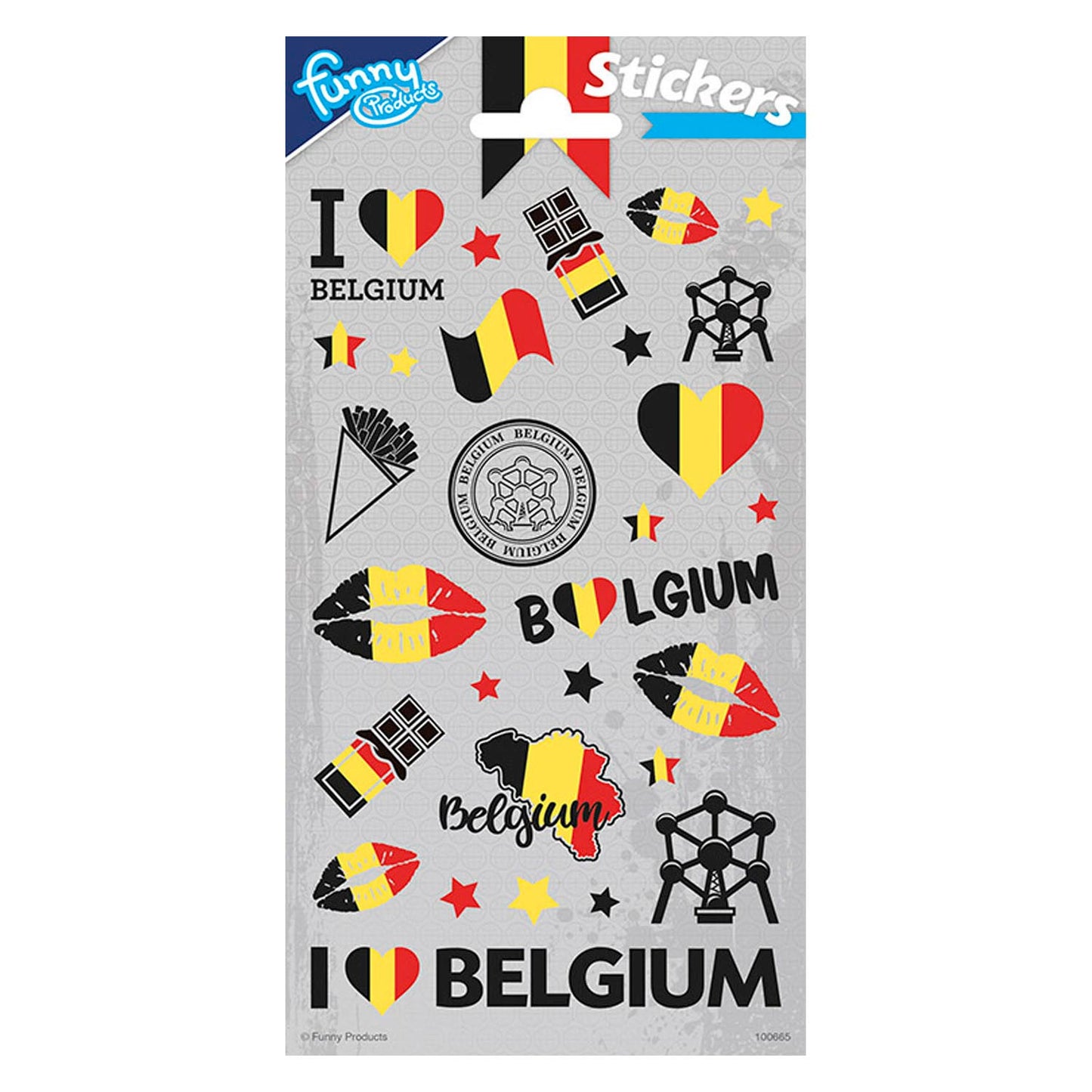Totum stickervel belgie