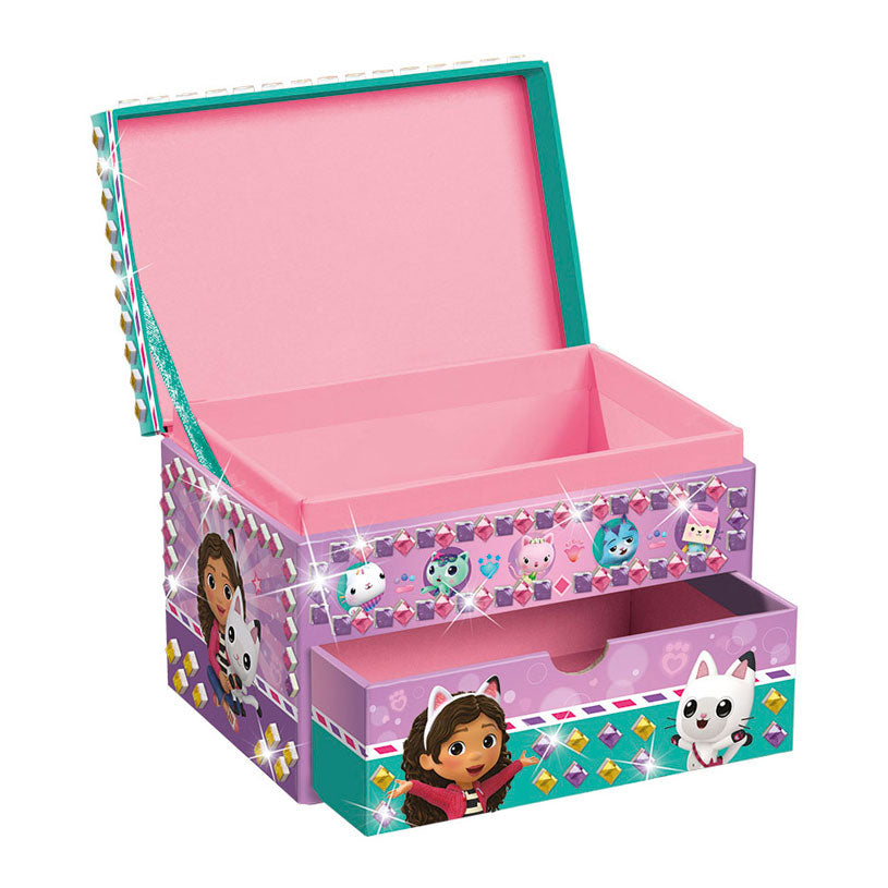 Totum gabby’s poppenhuis sieradendoosje speelgoed meisjes mozaïek beauty doosje versieren - gabby’s dollhouse cadeau knutselen
