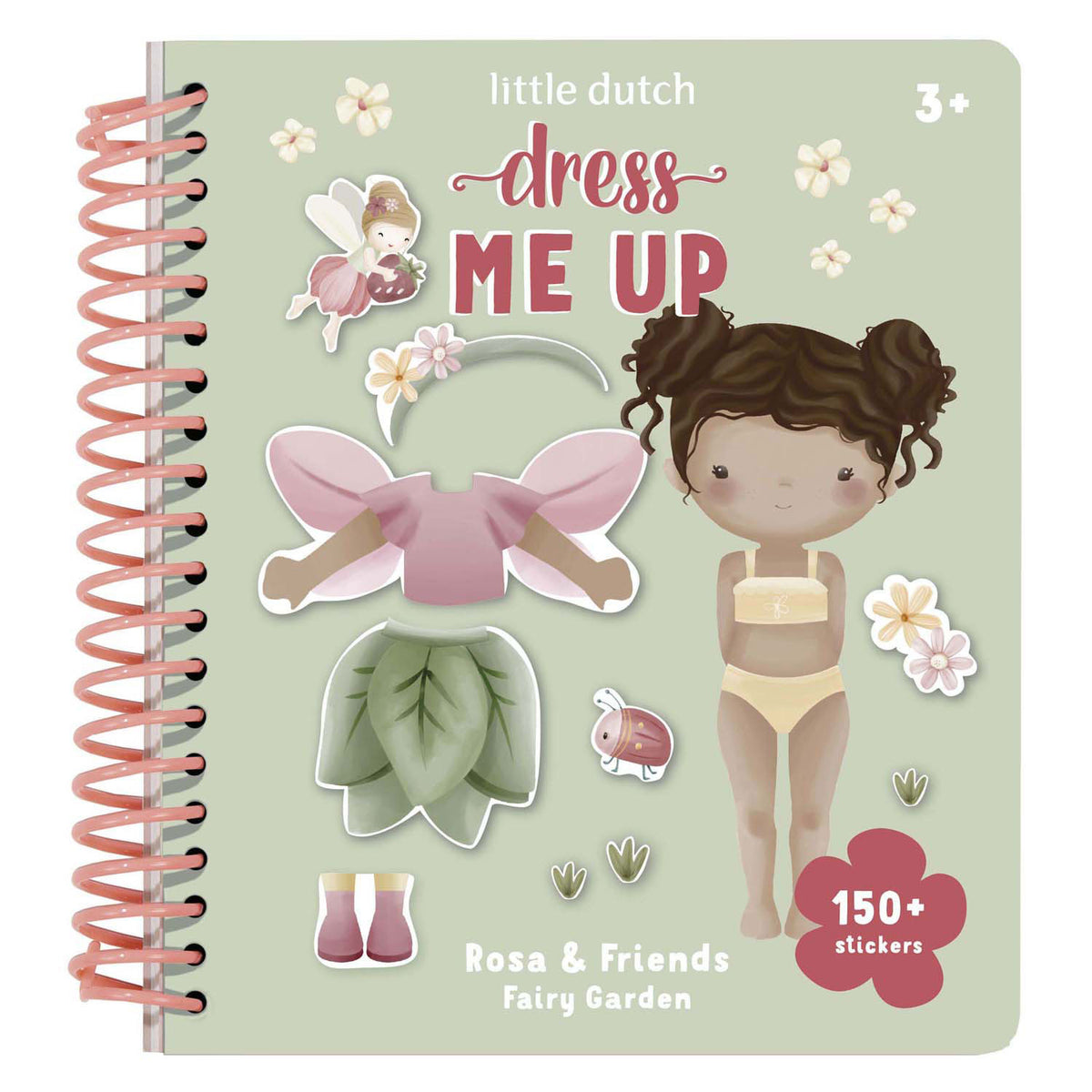 Little dutch dress up stickerboek rosa fairy garden