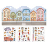 Little dutch herbruikbare sticker speelset jim friends - 3 vellen met mooie dikke stickers, compleet met speelachtergrond - niet permanente, verplaatsbaar en herbruikbaar - creatief speelgoed vanaf 3 jaar